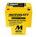 MOTOBATT MB16A - 12 Volt 19AH 200CCA QUADFLEX Absorbed Glass Mat (AGM) Battery